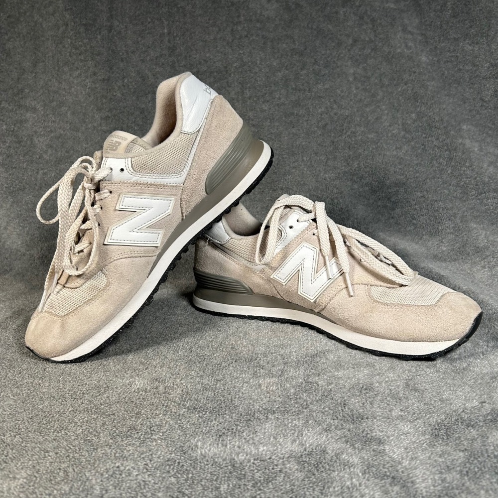New Balance 574 Classic Mens 8.5 D Gray Angora Incense Suede Sneakers ML574EVW - Picture 8 of 12